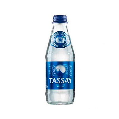 Вода питьевая "Tassay", 500мл, газированная, стеклянная бутылка