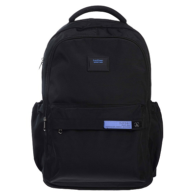 Рюкзак "Hatber", 46х31,5х15см, полиэстер, 2 отделения, 3 кармана, нагрудная стяжка, светоотражающие элементы, серия "Daily - Black"
