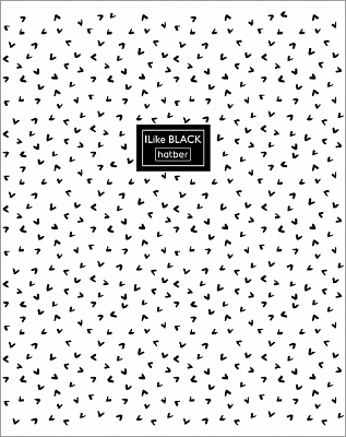 Тетрадь "Hatber", 48л, А5, клетка, ламинация, на скобе, серия "I Like Black"