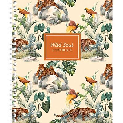 Тетрадь общая "BG", 80л, А5, клетка, на гребне, серия "Wild Soul"
