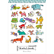 Скетчбук "Hatber", 60л, А5, без линовки, пластиковая обложка, на спирали, серия "Прикольные животные