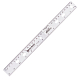 Линейка пластиковая "Brauberg Crystal", 30см, прозрачная