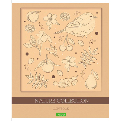 Тетрадь "Hatber Eco", 48л, А5, линия, на скобе, серия "Nature Collection"