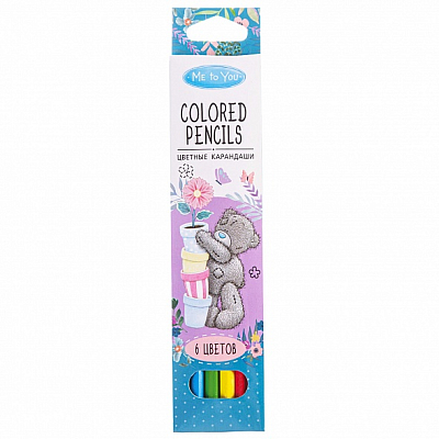 Карандаши "Hatber Eco", 6 цветов, серия "MeToYou", в картонной упаковке