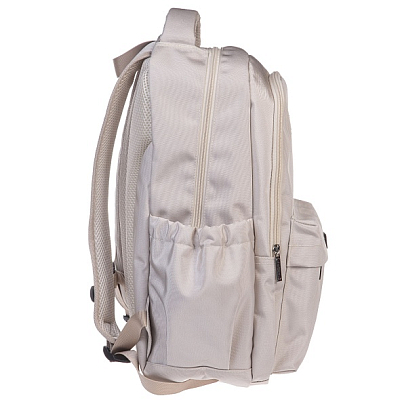 Рюкзак "Hatber", 46x31,5x15см, полиэстер, 2 отделения, 3 кармана, нагрудная стяжка, светоотражающие элементы, серия "Daily - White Sand"