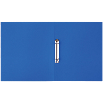 Папка пластиковая для документов "OfficeSpace", А4, на 2-х кольцах, 120л, 500мкм, корешок 25мм, синяя