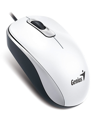 Мышь проводная Genius DX-110 Optical USB white