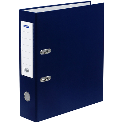 Папка-регистратор "OfficeSpace", А4, 80мм, 600л, арочный механизм, бумвинил, синяя