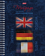 Тетрадь для записи иностранных слов "Hatber", 48л, А5, оригинальный блок, на гребне, серия "Флаг"