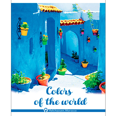 Тетрадь общая "BG", 48л, А5, клетка, на скобе, серия "Blue World"