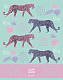 Тетрадь "Hatber", 48л, А5, клетка, на скобе, серия "Big Cats"