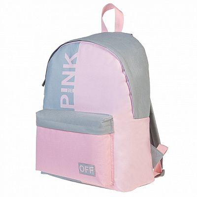 Рюкзак "Hatber", 30х41x13см, полиэстер, 1 отделение, 1 карман, серия "Basic - Pink"