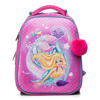 Рюкзак "Hatber HD", 37x29x17см, EVA-материал, 2 отделения, серия "Ergonomic - Barbie"