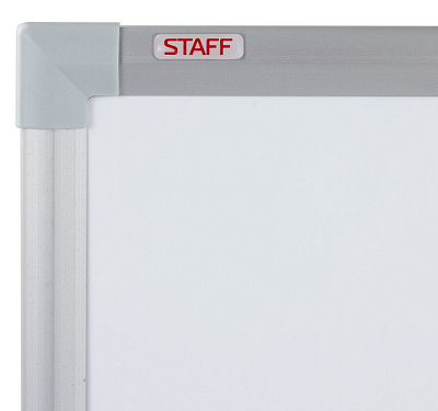 Доска магнитно-маркерная "Staff Profit", 60х90см, алюминиевая рамка, полка для аксессуаров