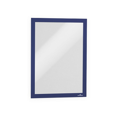 Настенная информационная магнитная рамка "Durable Duraframe", А4, синяя, самоклеящаяся, 2шт в пакете