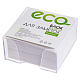 Блок бумаги для заметок "Hatber Eco", 9х9х4,5см, белый, непроклееный, в пластиковом боксе