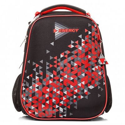 Рюкзак "Hatber", 37x29x17см, EVA-материал, 2 отделения на молнии, серия "Ergonomic Energy Red"