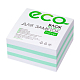 Блок бумаги для заметок "Hatber Eco", 9х9х4,5см, 2 цвета, сменный блок, непроклееный, в плёнке