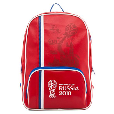 Рюкзак "Hatber", 30x12x44см, eco-кожа, 1 отделение, 2 кармана, серия "Чемпионат мира по футболу 2018 - Эмблема"