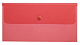 Папка-конверт пластиковая "Berlingo", С6, 224x119мм, 180мкм на кнопке, красная