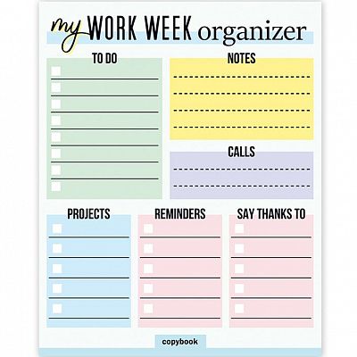 Тетрадь общая "BG", 48л, А5, клетка, на скобе, серия "Work Week"