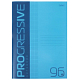 Тетрадь "Hatber", 96л, А4, клетка, пластиковая обложка, на скобе, серия "Progressive - Синяя"