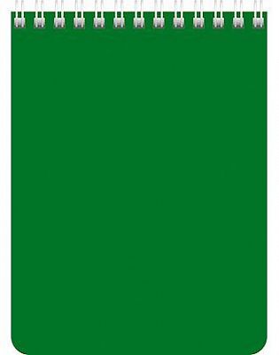 Блокнот "Hatber", 60л, А6, клетка, на гребне, серия "Зелёный"