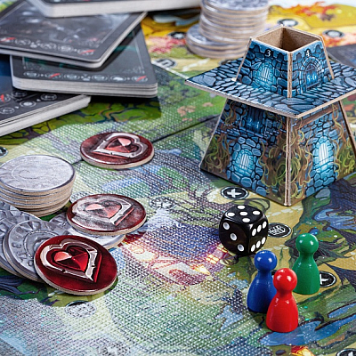 Игра-стратегия настольная "Hatber", А2, 48х48см, кубик и фишки, ламинация, серия "Тайна тёмной башни", в подарочной упаковке