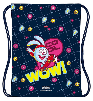 Мешок для обуви "Hatber", 33х42см, 1 отделение, серия "Смешарики"