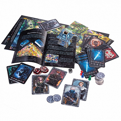 Игра-стратегия настольная "Hatber", А2, 48х48см, кубик и фишки, ламинация, серия "Тайна тёмной башни", в подарочной упаковке
