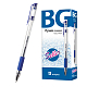 Ручка гелевая "BG Seller", 0,5мм, синяя, прозрачный корпус