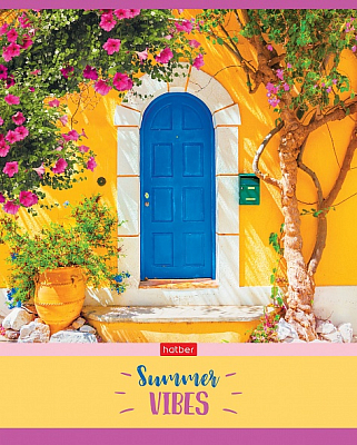 Тетрадь "Hatber", 60л, А5, линия, на скобе, серия "Summer"