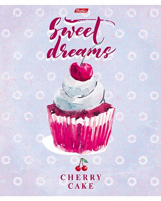Тетрадь "Hatber", 80л, А5, линия, на скобе, серия "Sweet Dreams"