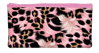 Пенал "Hatber", 205х110мм, мягкий, на молнии, серия "Модный принт"