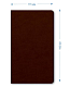 Бизнес-блокнот "Hatber", 128л, А5, линия, цветной срез, мягкий переплёт, eco-кожа, серия "Vivella - Коричневый"