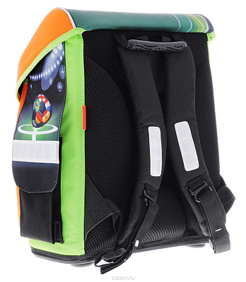 Рюкзак "Hatber", 36x30x16см, полиэстер, 2 отделения, 2 кармана, серия "Premium - Football"