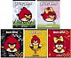 Тетрадь "Hatber", 48л, А5, клетка, флок, на скобе, серия "Angry Birds №1"