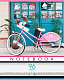 Тетрадь "Hatber", 96л, А5, клетка, на скобе, серия "I Like My Bike"