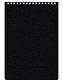 Блокнот "Hatber", 80л, А5, клетка, пластиковая обложка, на гребне, серия "Wood", чёрный