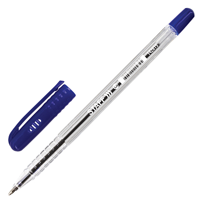 Ручка шариковая "Staff Everyday BP-247", 1мм, синяя, прозрачный корпус