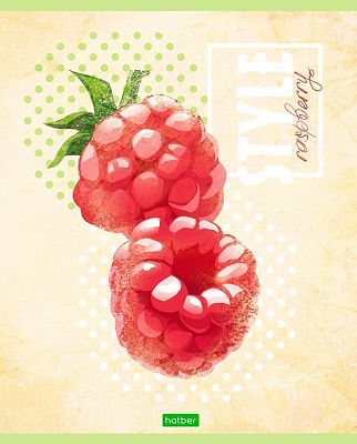 Тетрадь "Hatber Eco", 48л, А5, клетка, на скобе, серия "Fruit Style"