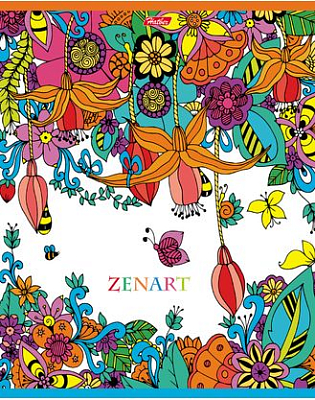 Тетрадь "Hatber", 96л, А5, клетка, на скобе, серия "ZenArt"