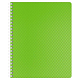 Тетрадь "Hatber", 80л, А5, клетка, пластиковая обложка, на гребне, серия "Diamond Neon - Зелёная"