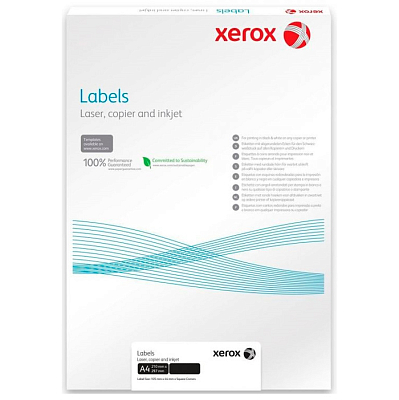 Этикетки А4, XEROX 70х36мм, 24/лист, 100 листов