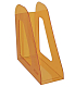 Лоток пластиковый вертикальный для документов А4 "Стамм Фаворит", 240x235x90мм, тонированный, оранжевый