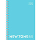 Записная книжка "Hatber Premium", 80л, А6, клетка, ламинация, на гребне, серия "NewTone Pastel - Незабудка"