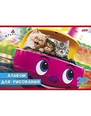 Альбом для рисования "Hatber", 20л, А4, на скобе, серия "Стоп-кадр"
