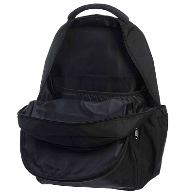 Рюкзак "Hatber", 46х31,5х15см, полиэстер, 2 отделения, 3 кармана, нагрудная стяжка, светоотражающие элементы, серия "Daily - Black"