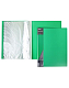 Папка пластиковая "Hatber", А4, 30 вкладышей, 600мкм, корешок 17мм, серия "Standard - Зелёная"