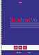 Тетрадь "Hatber", 96л, А4, клетка, ламинация, тиснение, на спирали, серия "Студенту - Синяя"